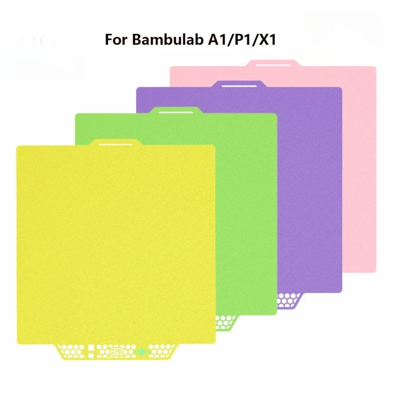 

PEI Printing Plate Spring Steel Sheet Smooth Surface High Temperature Resistant for Bambu Lab P1S A1 X1C 3D Printer Durable