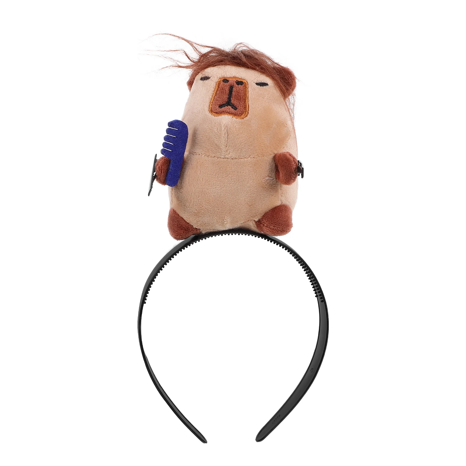 

Festive Capybara Headband Cartoon Hair Band Party Supply Photo Prop Lightweight Comfortable Chic Cosplay Accessory Decorative
