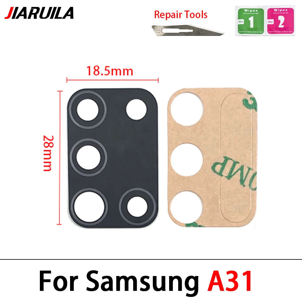 2Pcs Camera Glass Lens For Samsung A01 A11 A21 A21S A31 A41 A51 A71 A12 A31S A42 A32 A52 A72 Back Camera Lens Replacement Tools image 2