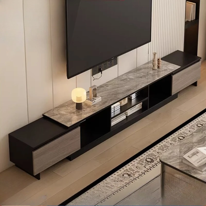 

Extendable Custom Tv Cabinet Minimalist Unique Wooden Storage Tv Cabinet Living Room Modern Black Fernseher Tisch Room Furniture