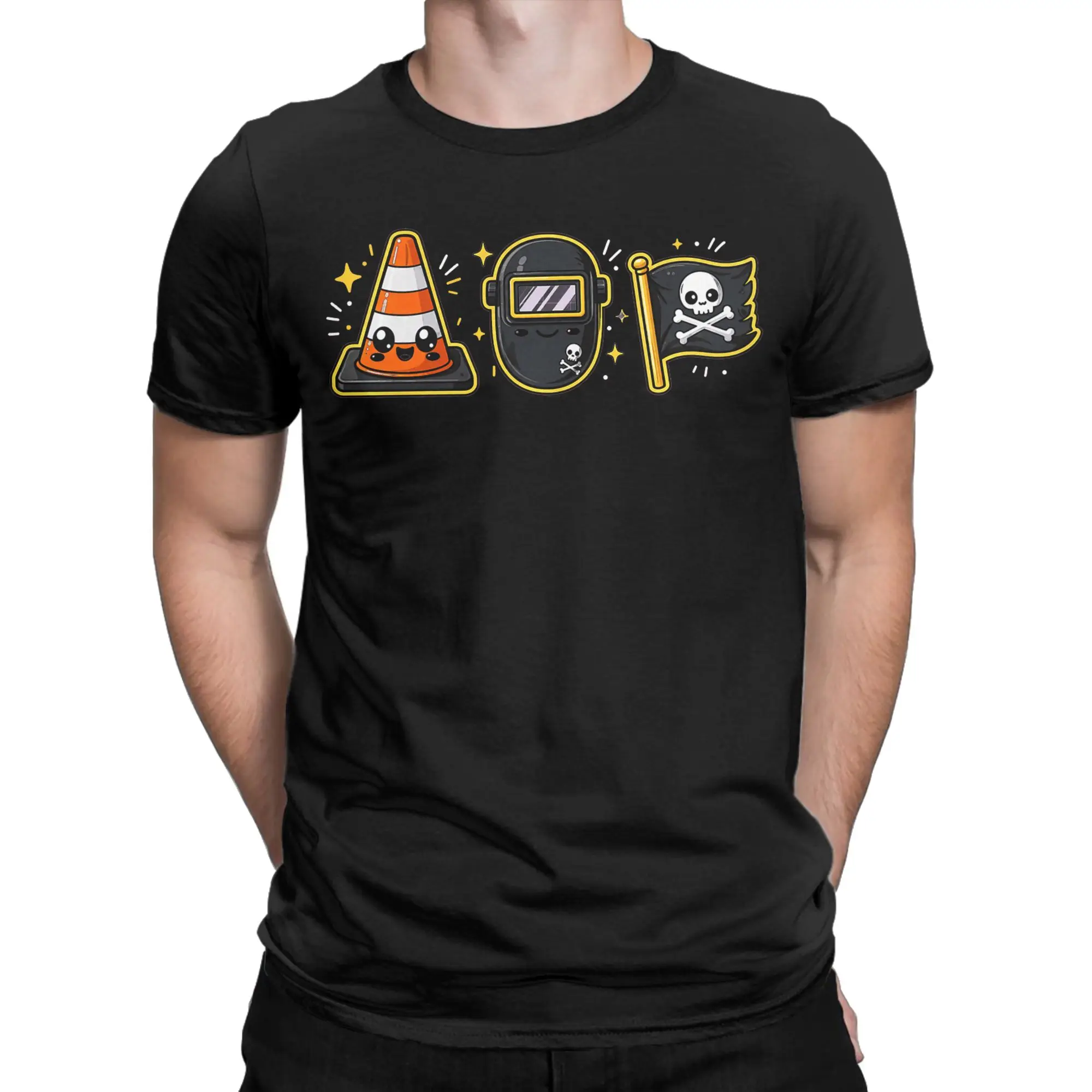 Hoist The Traffic Cone T Shirt for Men Cotton Unique T-Shirts O Neck  Tee Shirt Short Sleeve Clothes Gift Idea