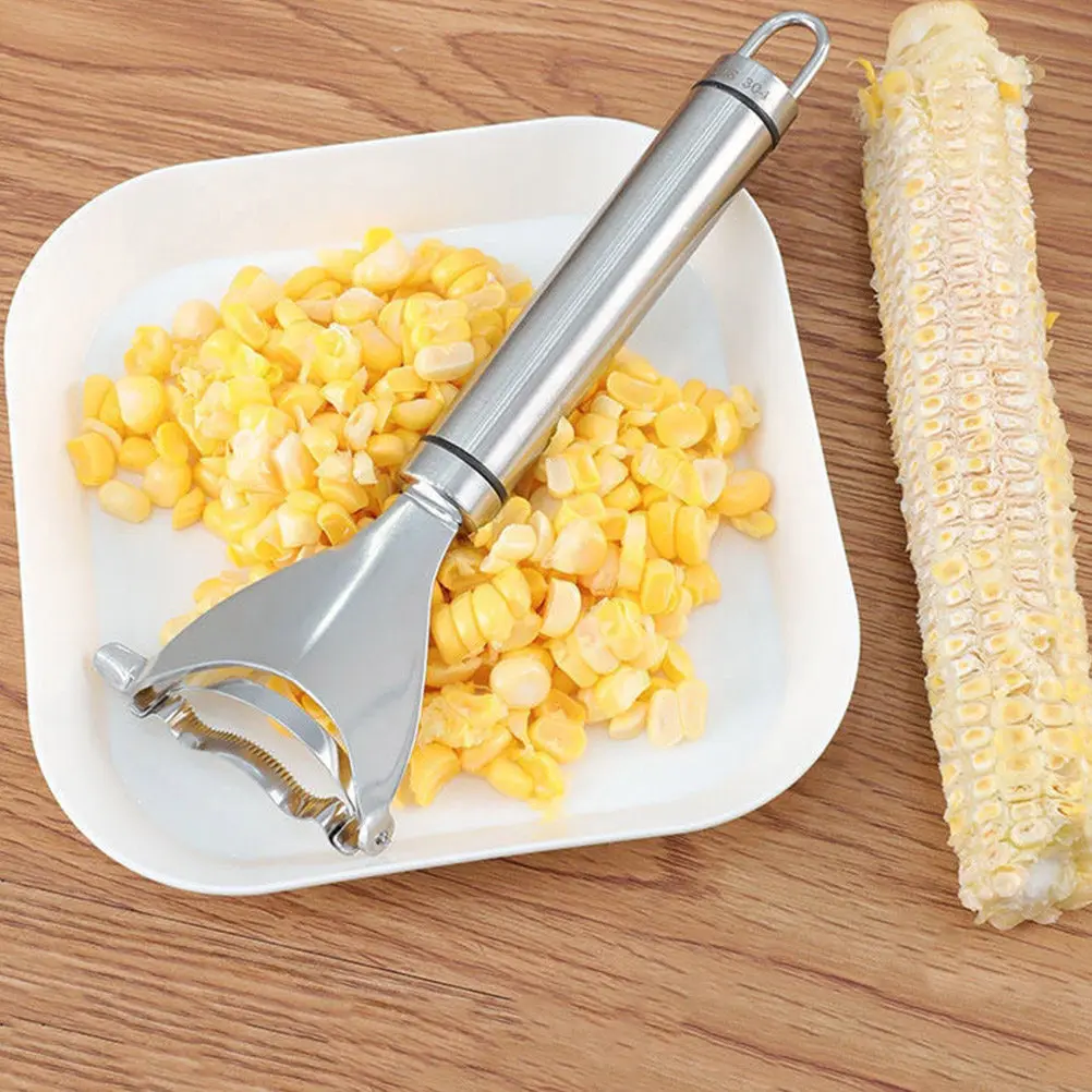 1pc Tool Stainless Steel Corn Stripping Tools Stainless Steel Efficient Kernel Remover Portable Corn For Home Kitchen