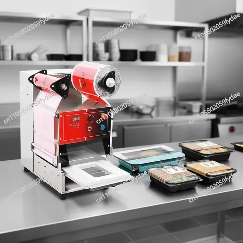 23 * 20Cm Plate Automatic Heat Sealing Machine, Manual Feed-in Electric Plastic Wrap Packaging Machine, Used for Food