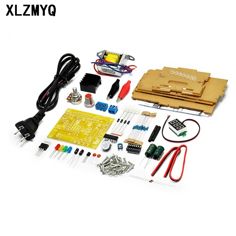 DIY Electronic Kit LM317 Adjustable Regulated Voltage 110V 220V to 1.25V-12.5V Step-down Power Supply PCB Board For Arduino