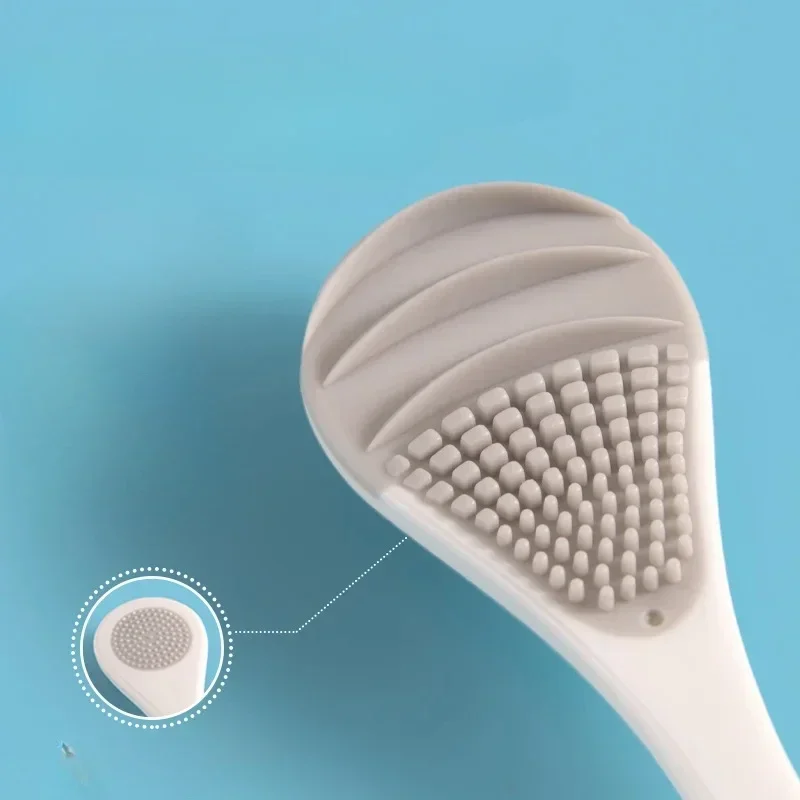 Escova de limpeza de língua reutilizável, raspador de limpeza oral, respiração oral, escova multicolorida, ferramenta de cuidados, remoção de cuidados de higiene ruim