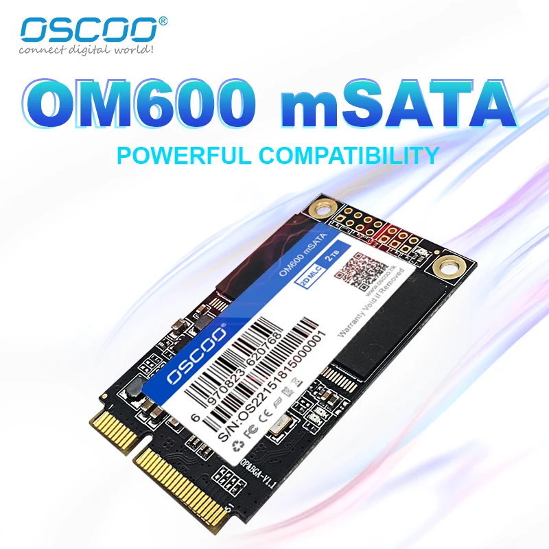 OSCOO mSATA SSD 128GB 256GB 512GB mSATA SATAIII SSD Hard Drive Solid State Drive Disk For Laptop/Desktop Computer Accessories