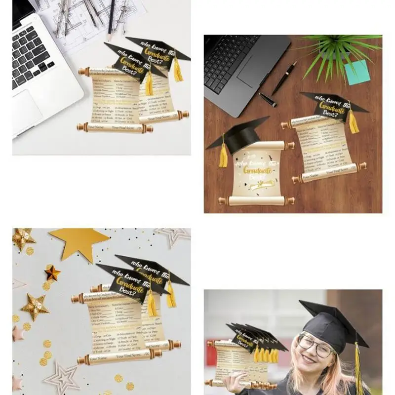 Karta z okazji ukończenia szkoły średniej Kartki z gratulacjami 2025 Dekoracja na przyjęcie z okazji ukończenia szkoły dla syna, córki, wnuka