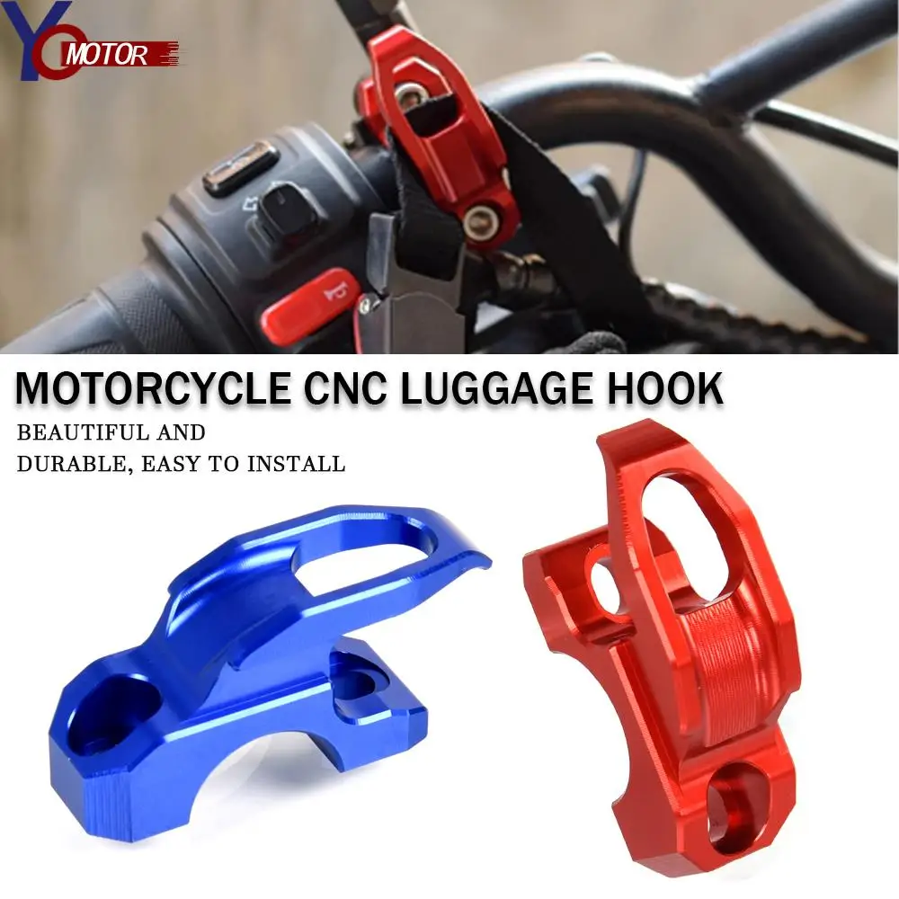 

22mm Universal Handlebar Hooks Motorcycle Accessories Aluminum Alloy Storage Bag Bracket Helmet Duffel Bags Multifunctional Hook