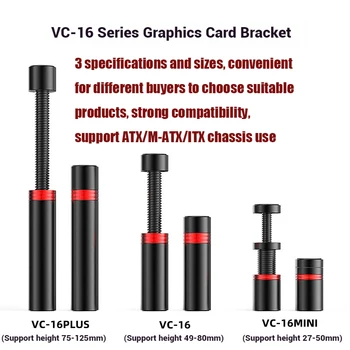 תמיכה גרפיקת כרטיס gpu אוניברסלי מחזיק, מעמד מסתובב אנכי, סוגר מגנטי, מחזיק כרטיס וידאו