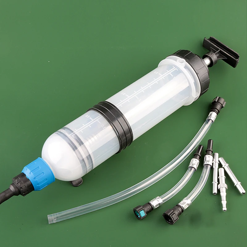 500cc Car Oil Extractor Pump Manual Inhalation Auto Engine Oil Fluid Transfer Translucent Syringe Style Vacuum Oil Cylinder