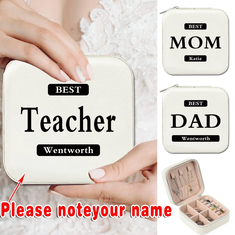 Portable Mini Storage Earrings Necklace Ring Jewelry Storage Box Display