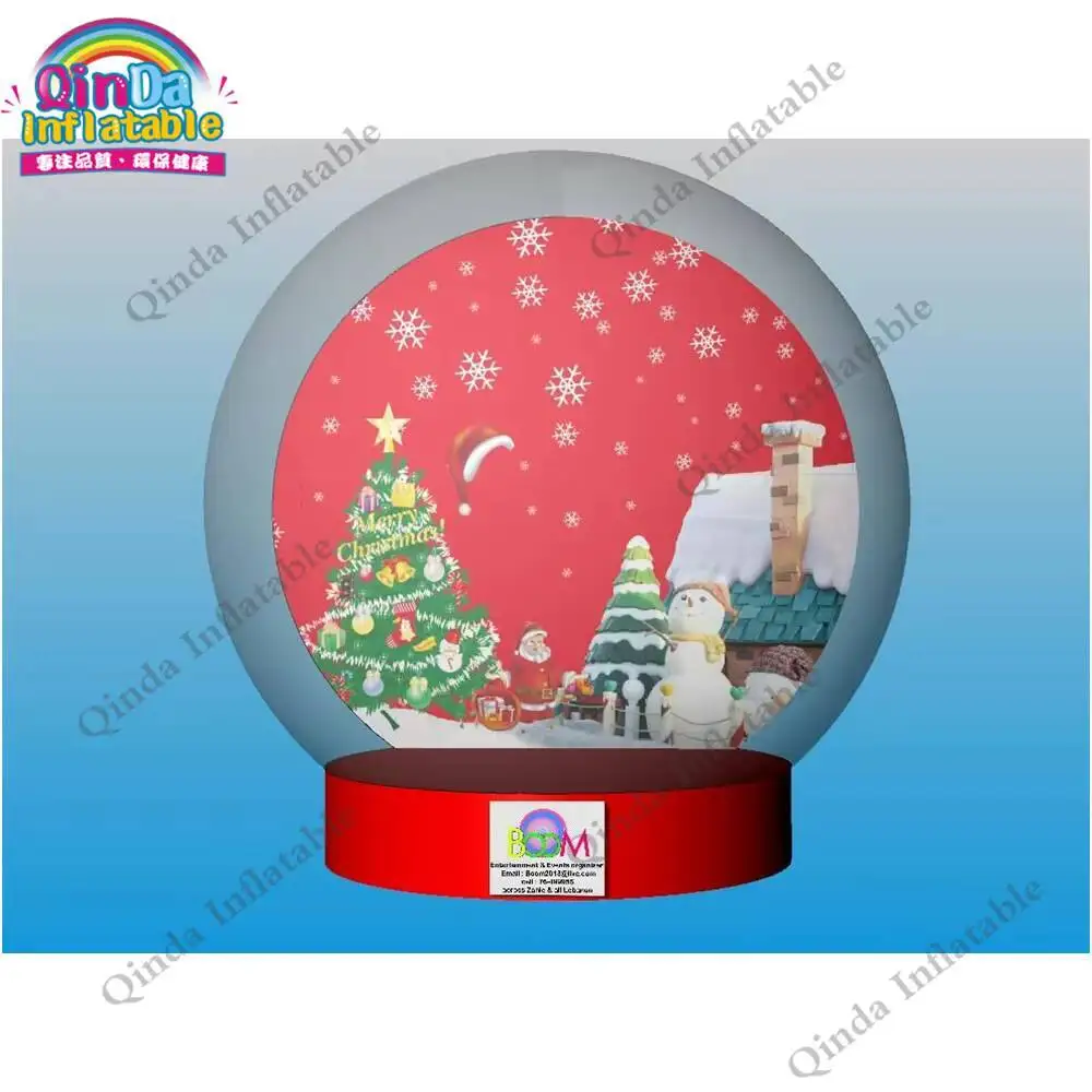 

Гигантский надувной снежный шар человека диаметром 3 м для рождественских украшений