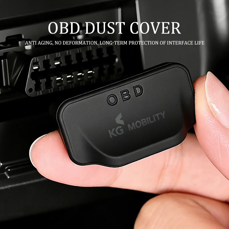Car Silicone OBD Dust Cover Waterproof Protective Cover For SsangYong Kyron Actyon Sport Tivoli Torres Korando C300 Musso