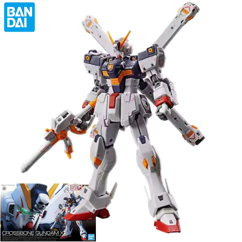 

Bandai RG Crossbone Gundam X-1 model Mobile Suit anime peripheral cool robot assembly figure boy toy birthday gift ornaments