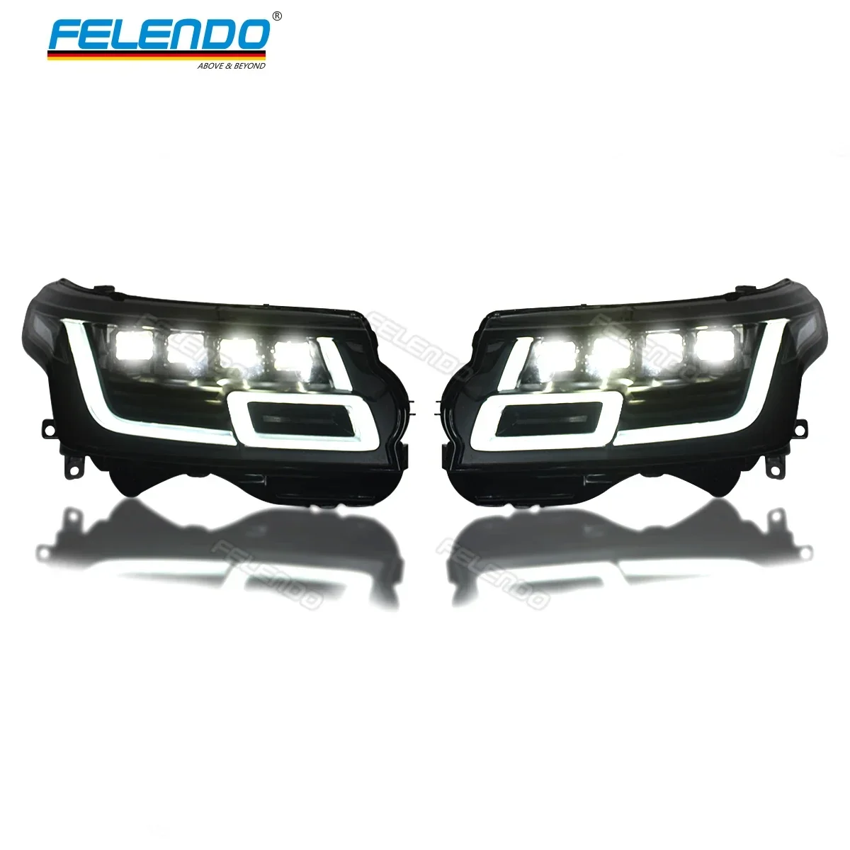 2022 Style Vogue L405 Upgrade Headlight Without Changing Bumper Body Modification Vogue 13-17 Plug&Play LED Headlight