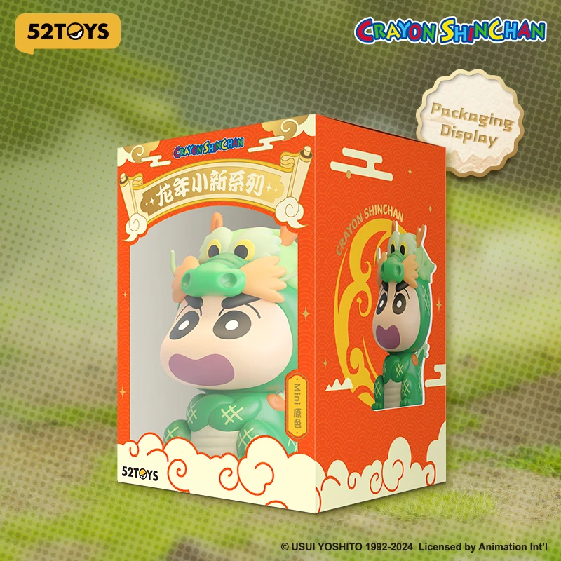 52TOYS Crayon Shinchan مجسم من الفينيل الناعم - سنة التنين، شكل كبير، الارتفاع: 14 سم/5.5 بوصة، شخصية الرسوم المتحركة