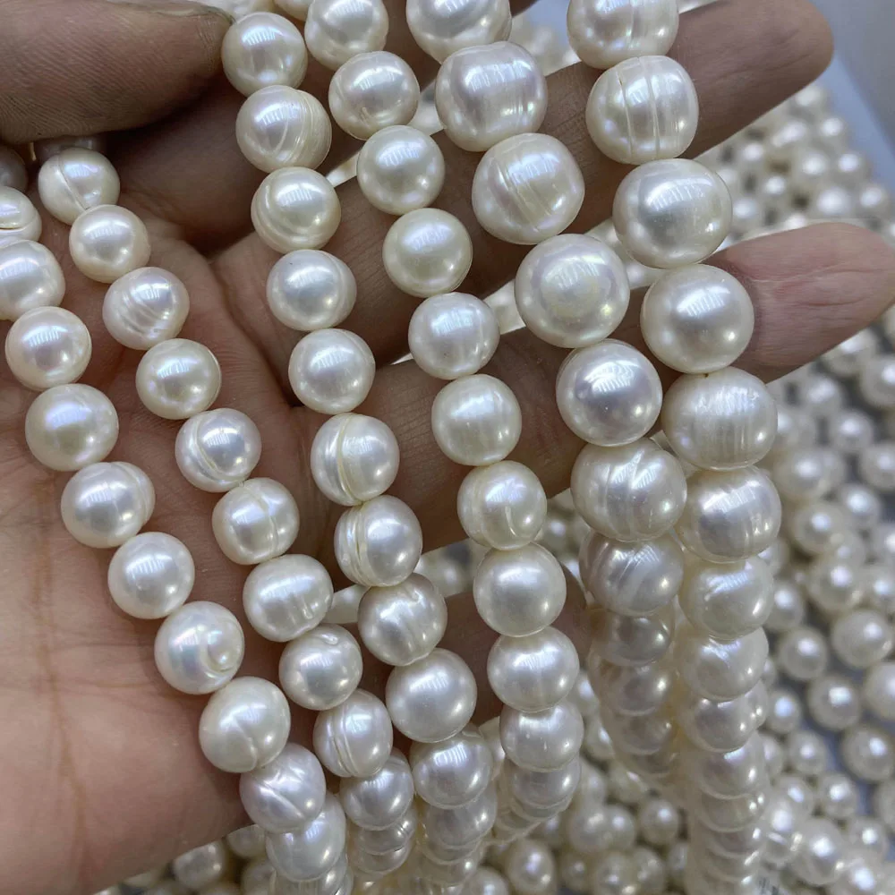 

AA 3-10mm Natural Freshwater Pearls Potato Shaped Loose Beads for Jewelry Making Supplies DIY Women Necklace Bracelet Accessory
