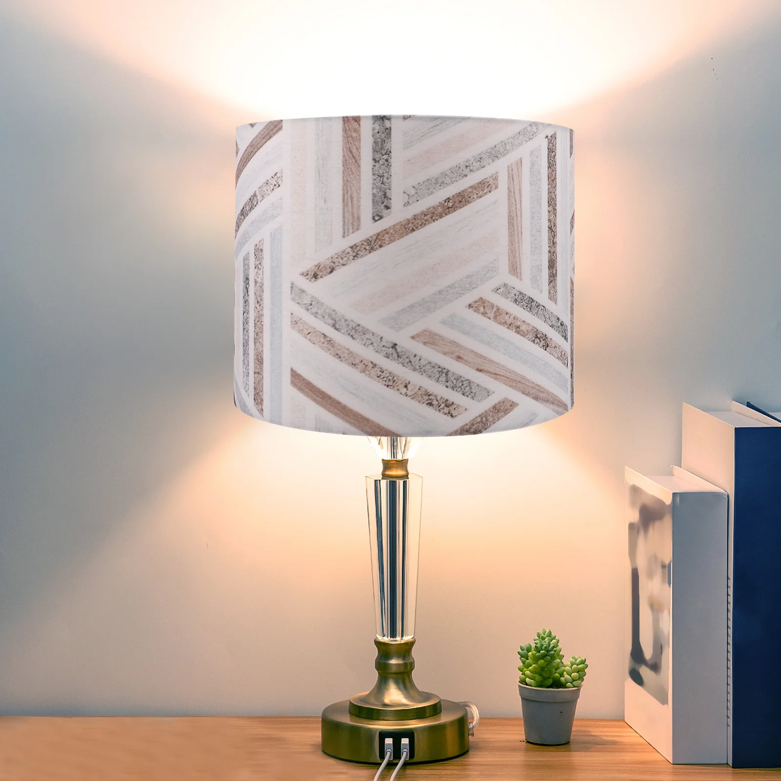 

Geometric Pattern Lamp Shade Large Replacement Light Cover For Table Floor Desk Lamp Modern Bedroom Living Room Decor