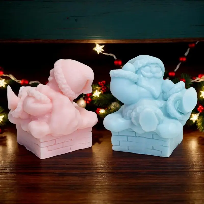 

Santa Claus Fondant Molds Non-stick Santa Claus Mold For Resin Crafts Non-stick Christmas Candle Crafting Mold Holiday Silicone