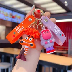 Disney Inside Out 2 figure toys plush Cartoon Keychain Couple Bag Keys Keyring Children Gifts Fashion Jewelry Key Rings Toy