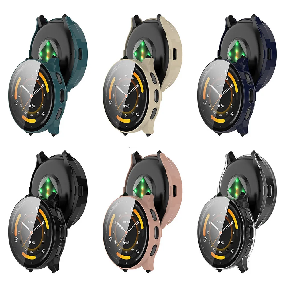 PC+Tempered Glass Protective Case For Garmin Venu 3 3S Full Screen Protector Shell Cover