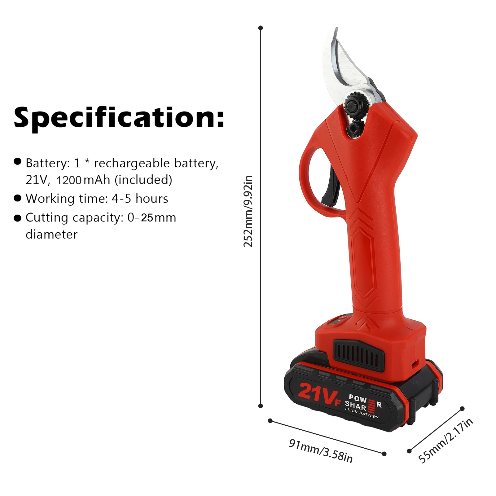 21 فولت 1200 مللي أمبير اللاسلكي المقلم الكهربائي تشذيب القص كفاءة شجرة الفاكهة بونساي تشذيب فروع القاطع أداة المناظر الطبيعية