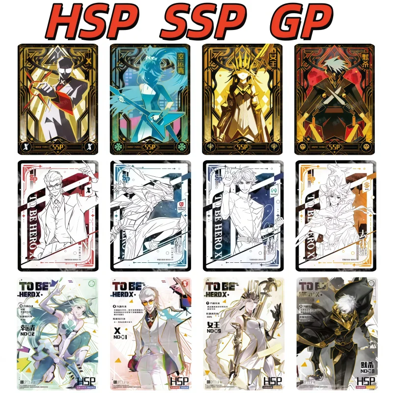 riginal To Be HERO X Card Rare Heroes Wei Chao Queen Liang Long Signed SP SSP HSP Cards Anime Collection Card Toys Gift