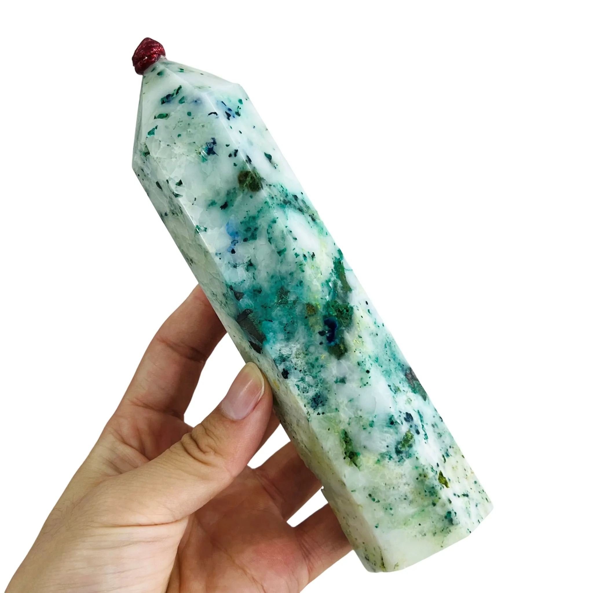 

Natural Crystal Phoenix Stone Column Crystal Tower Ore Mineral Reiki Obelisk Home Decoration