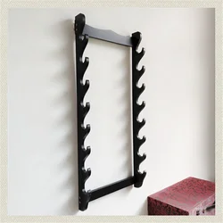 Wall Katana Support Wooden Sword Holder Multi-Layer Stand for Umbrella and Rapier Display Weapon Bracket Decorative Sword Mount