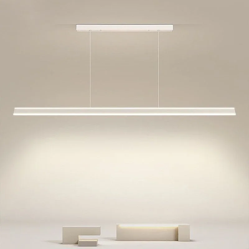 Restaurant chandelier minimalist, up and down luminous strip Internet celebrity dining room bar