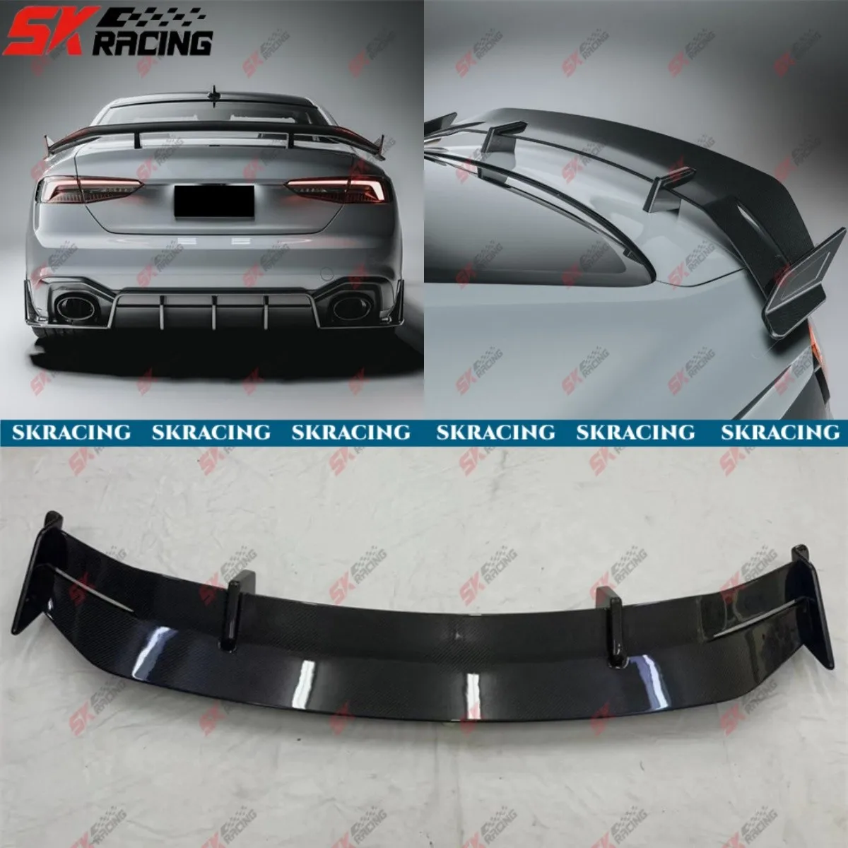 

Fits Audi A5 S5 RS5 Sportback 4-Door 18-25 Forged/Carbon Fiber Rear Spoiler Wing