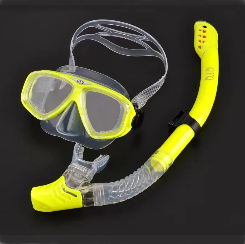 

Adult Diving Mask Diving Goggles Snorkeling Set Tempered Glass Full Dry Snorkel Swimming Snorkeling Set