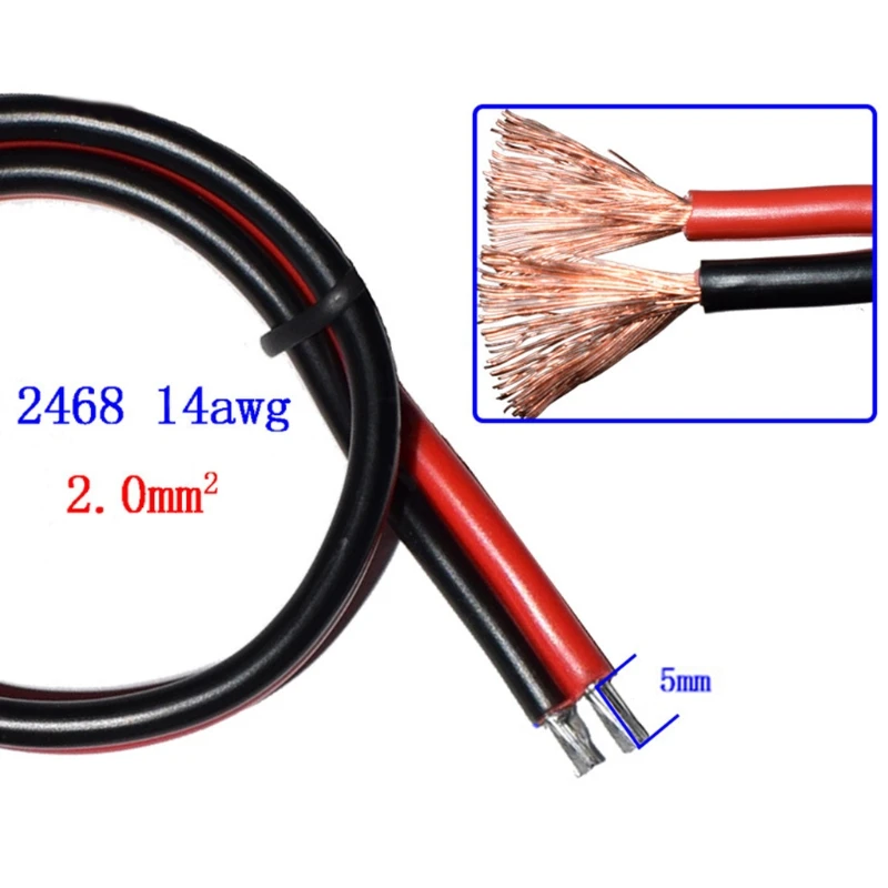 652F 14AWG-SAE Extension Cable Plug Quick Disconnect Connector Power Automotive Wiring Harness for Motorcycle Car Tractor