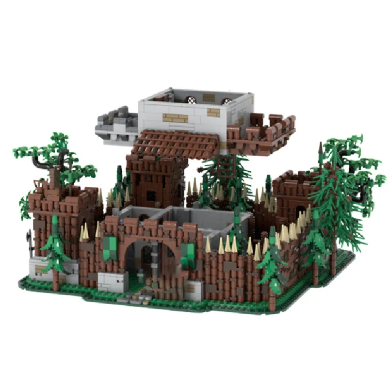 3822 PCS MOC Middeleeuwse Guardian Fortress Bouwsteen Retro Architectuur Model Display Speelgoed Voor Kinderen DIY Montage Verjaardagscadeautjes