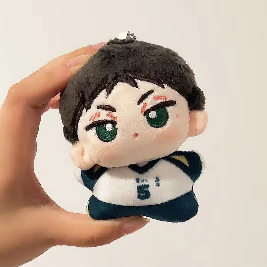 LLavero de cuerpo de estrella de mar de Anime, juguetes de regalo para niños, 12CM, Haikyuu, Kotaro, Bokuto, Akaashi, Keiji, Cosplay Kawaii, peluche, bordado