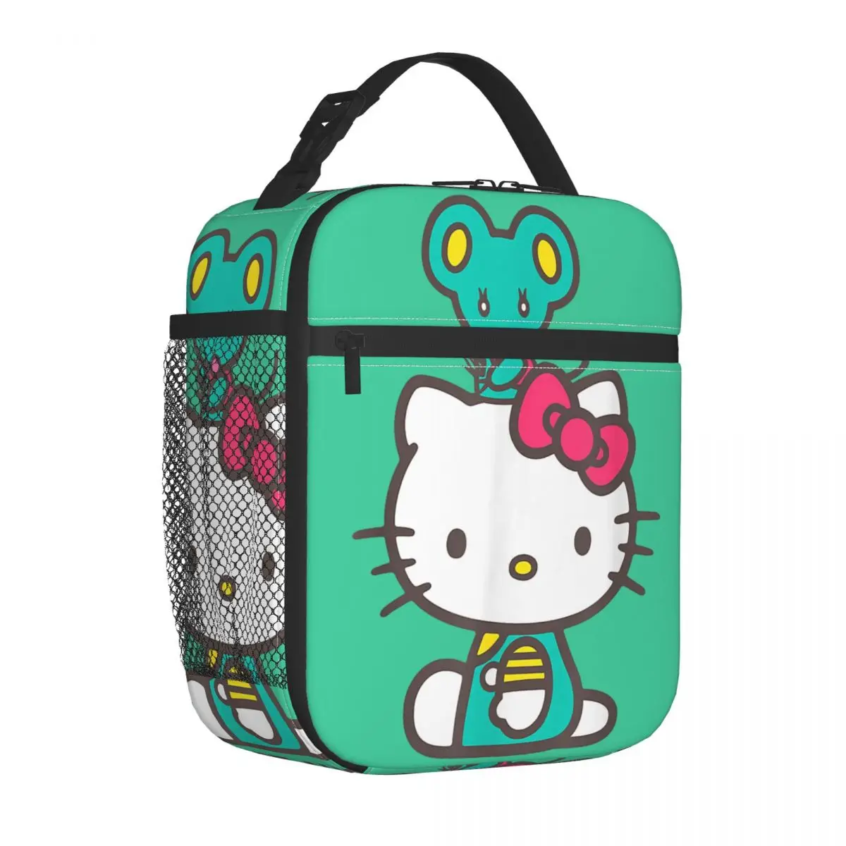 Hello Kitty-fiambrera térmica portátil para hombre y mujer, bolsa de almuerzo con aislamiento de la mejor tía, ideal para la Oficina y el aire libre