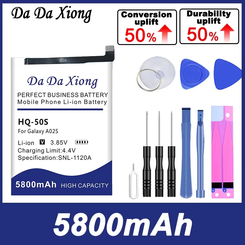 DaDaXiong High Quality 5800mAh HQ-50S Battery For Samsung Galaxy A02S M02S M025 F02S Phone + Give Away Tools