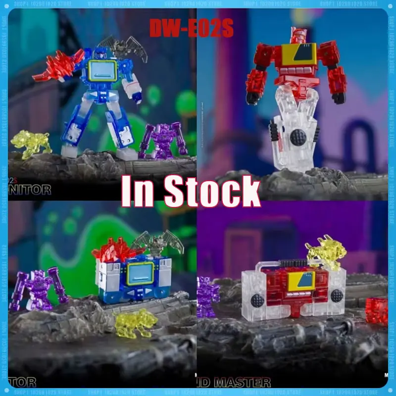 

In Stock Transformation Dr.Wu DW-E02S Color Transparent Sound Wave Tape Recorder Action Figure Model Collection Christmas Gift