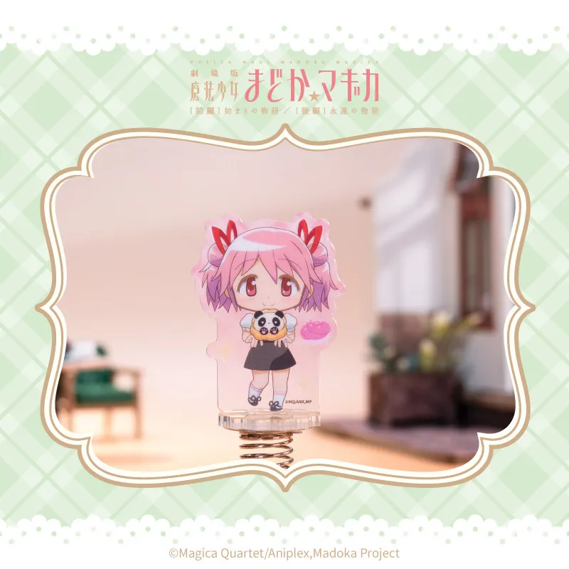 

New 6cm Puella Magi Madoka Magica Theatrical Version Figure Akemi Homura Acrylic Stand Model Plate Desk Decor Gift for Childrens