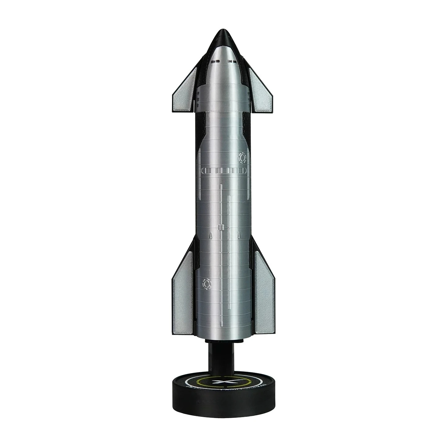 Starship Rocket Model Kit, Space Launch Science Toy Desktop Display Ornament, Spacecraft Figurine Office Decor Creative Gift