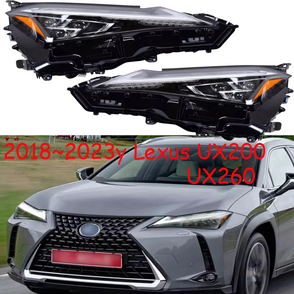 1PCS car bumper Headlamp for Lexus headlight UX200 UX260 2018~2023y  ALL IN LED car accessories front light for Lexus headlamp