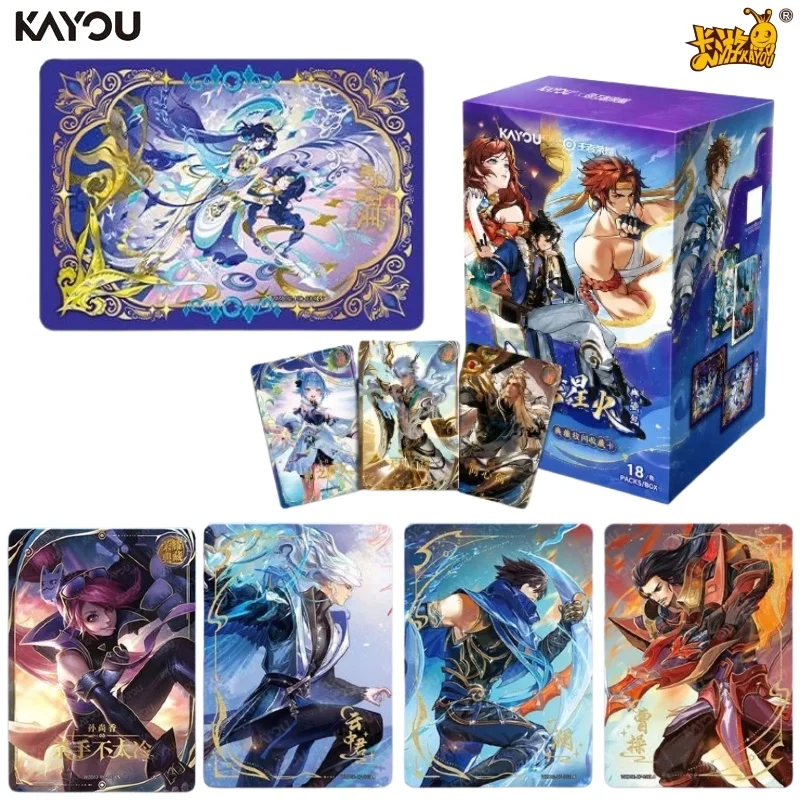 KAYOU Official Honor of Kings Wanxiang Vol.2 Kayou Anime Cards Hero Character Foil Art Collectible Cards Blind Booster Pack Set