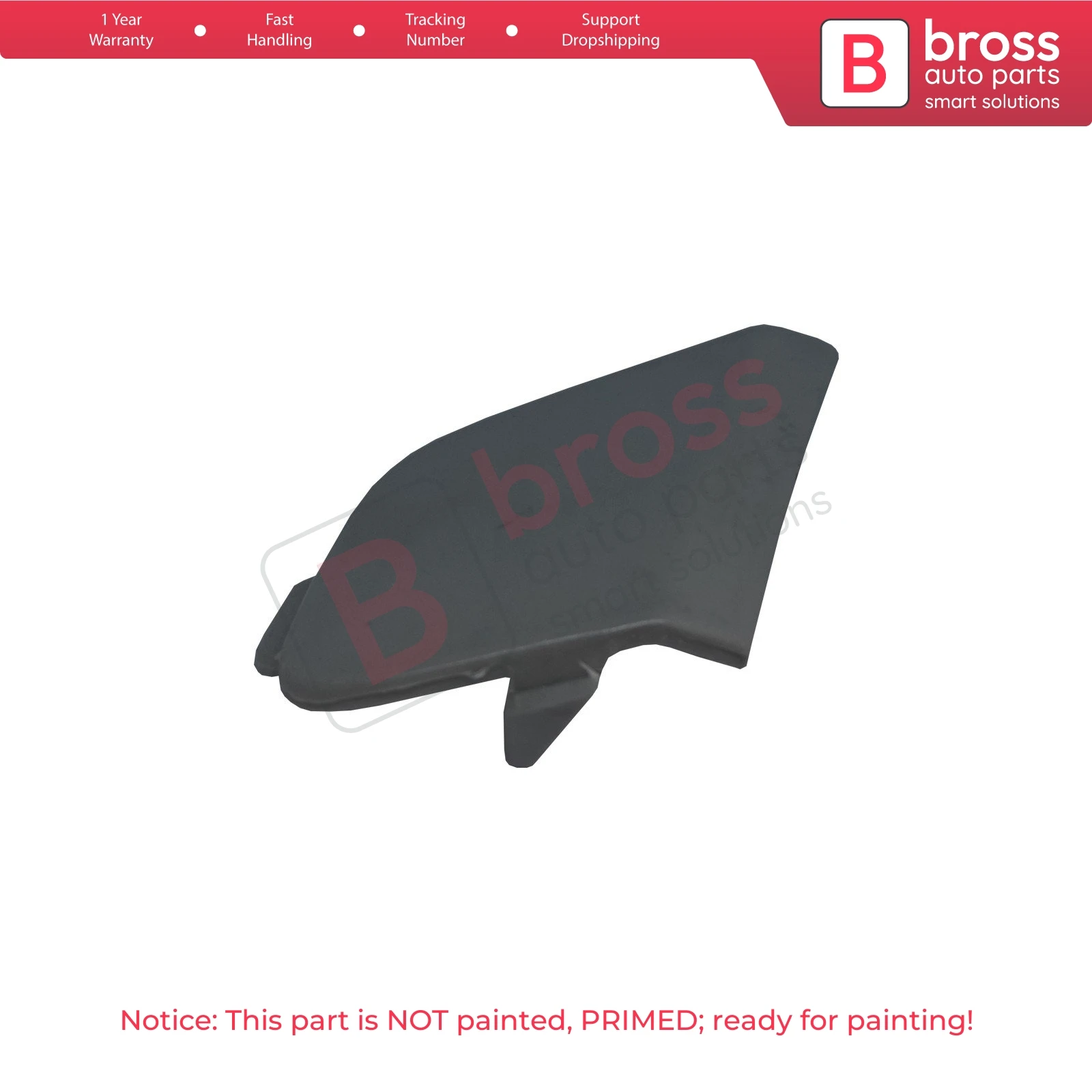 

Bross Auto Parts BSP709 Front Bumper Tow Bar Eye Cover BM5117A989AB, BM51 17A989 AB for Ford Focus MK3 2011-2014 Made in Turkey