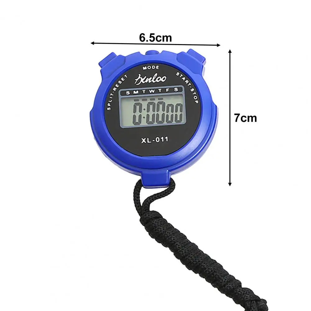 Electronic Stopwatch Waterproof Digital Stopwatch with Silent Operation Chronograph Function Compact Timer for Sports Fitness