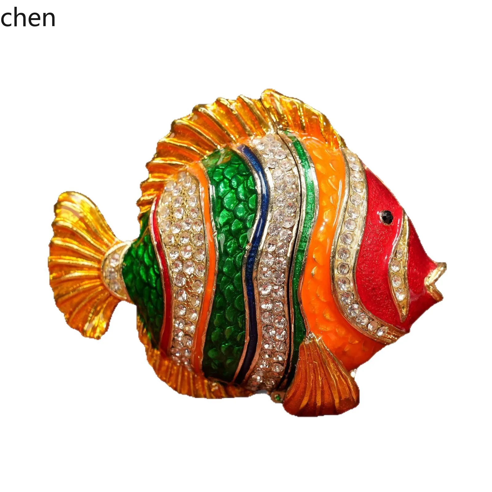 H1 Cross-Border Foreign Trade Enamel Jewelry Box Clownfish Cartoon Creative Desktop Ornament Handicraft Gift