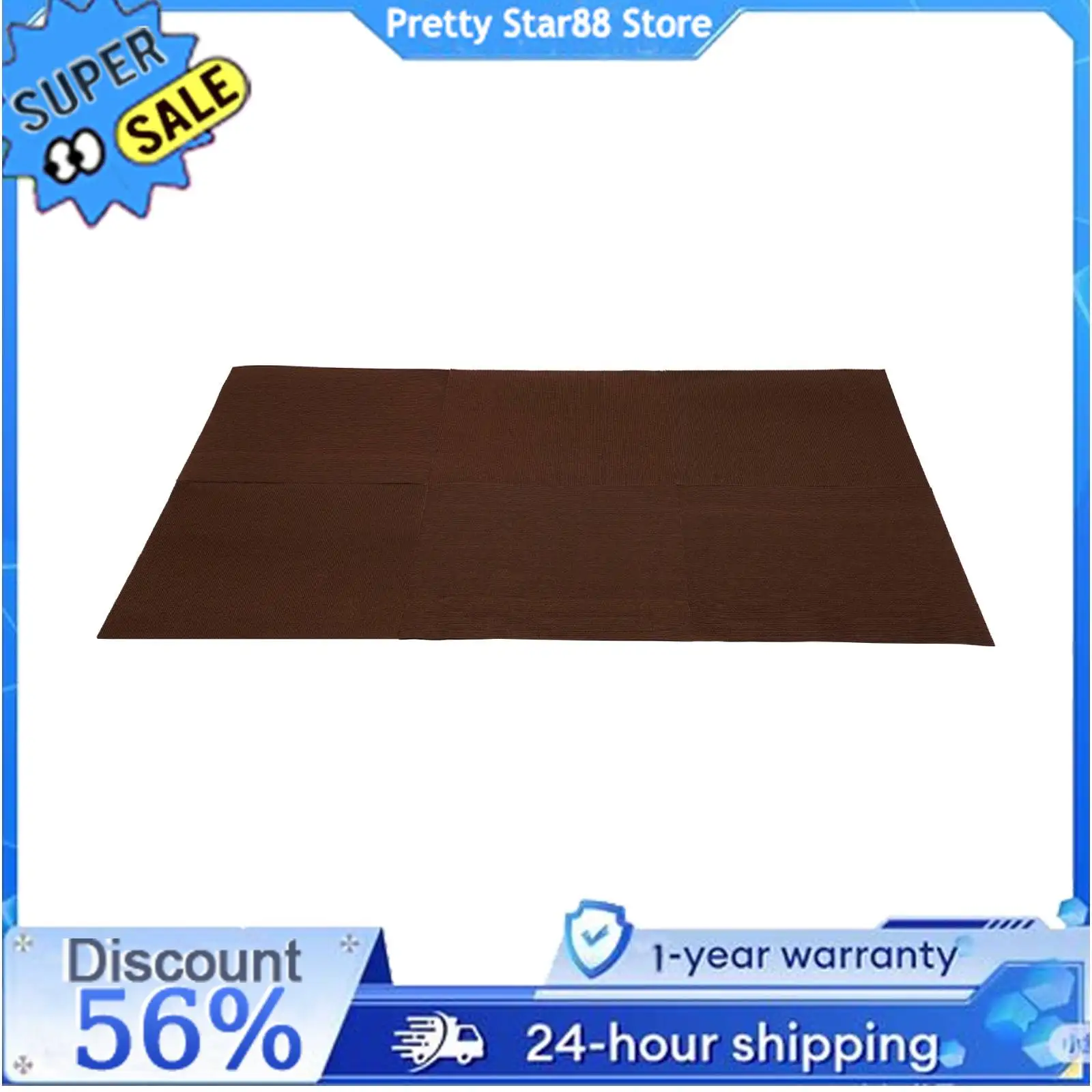 

15 PCs Home Carpet Tiles Peel and Stick Carpet Tile Wrinkle Resistance for Living Rooms/Bedrooms/Attics/Balconies/Studies