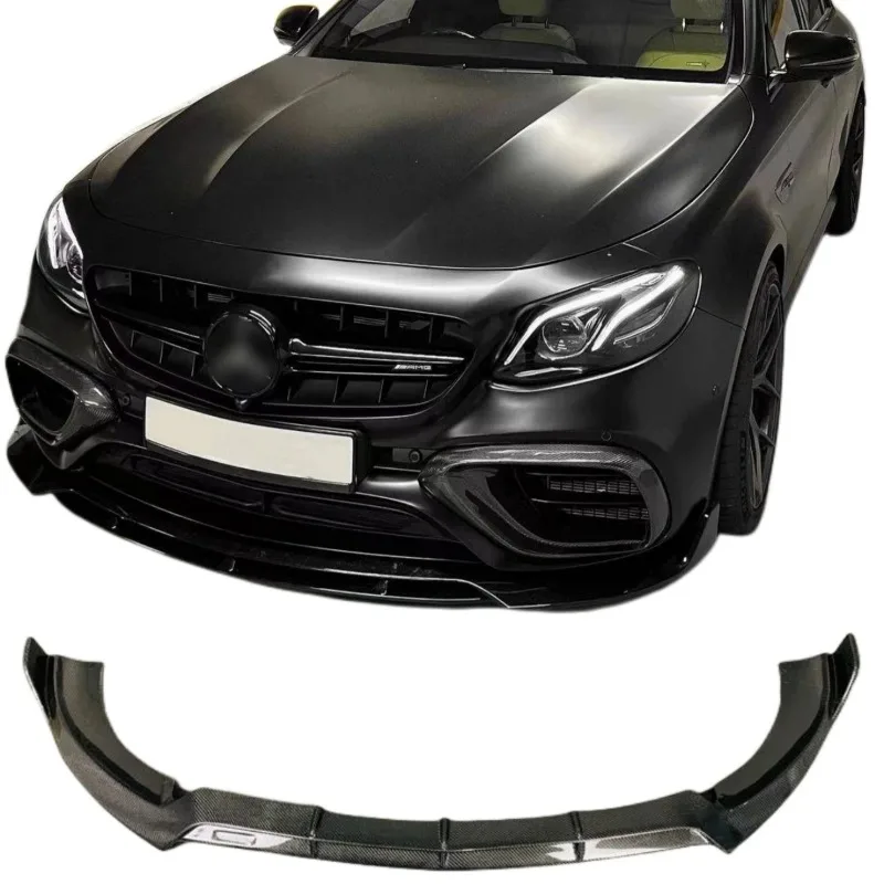 Carbon Fiber E53 Front Bumper Lip for Mercedes Benz E class E53 W213 AMG Sedan 4-Door Bumper body kit