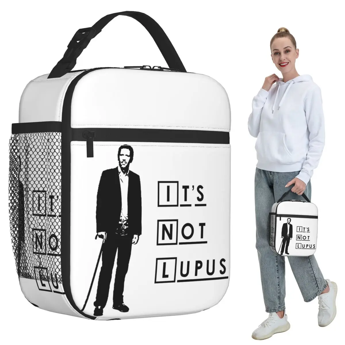 

Dr House - It's Not Lupus Insulated Lunch Bag for Kids School Cooler Thermal Food Box Tote Portable Lunch Boxes Container