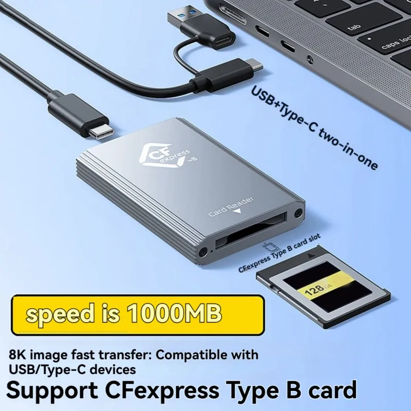 CFE-B Card Reader Universal Type-C 3.2 Interface Cfexpress Card Support For Mobile Phones And Computers