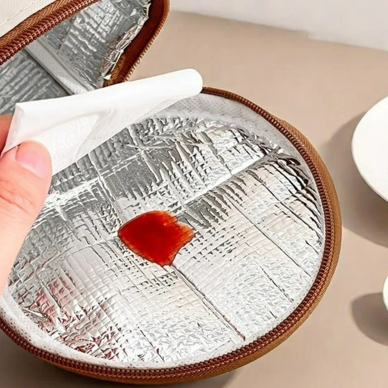 1 Stück Isolierte Tasche, Lunchbox-Tasche, Tragbare Isolierte Tragetasche für Büroangestellte, Spezielle Lunch-Tasche für Bento-Boxen mit Reis – Detail 4